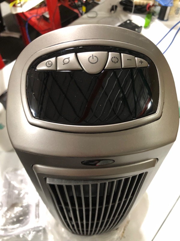 Photo 1 of Lasko 1500W Digital Ceramic Space Heater with Remote, 755320, Silver