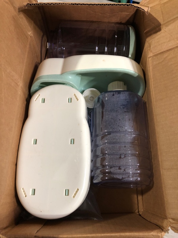 Photo 2 of Automatic Dog Cat Feeder and Water Dispenser 1 Gallon x 2 Green