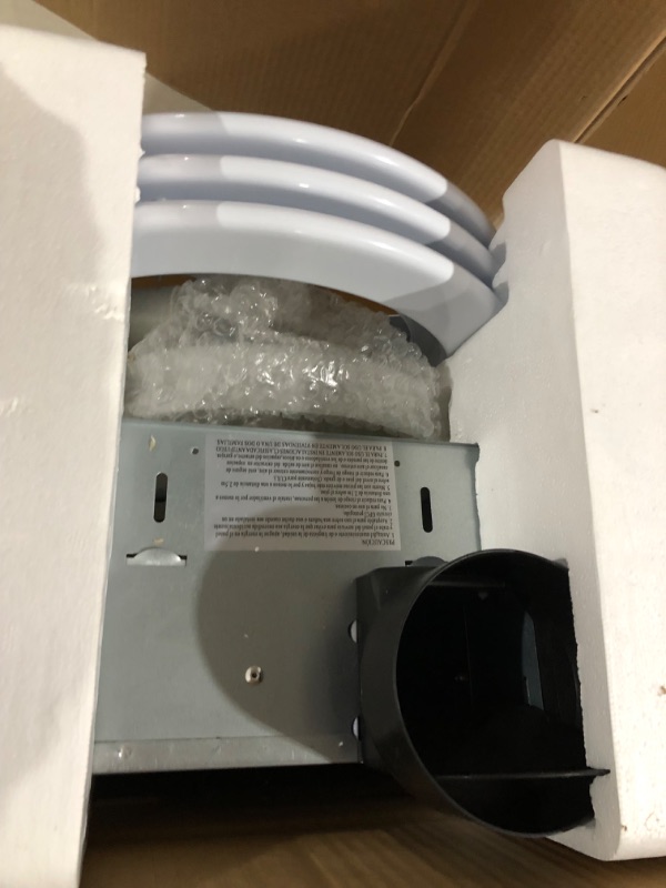 Photo 2 of Akicon Ultra Quiet Bathroom Exhaust Fan with LED Light 80CFM 2.0 Sones Round Bathroom 