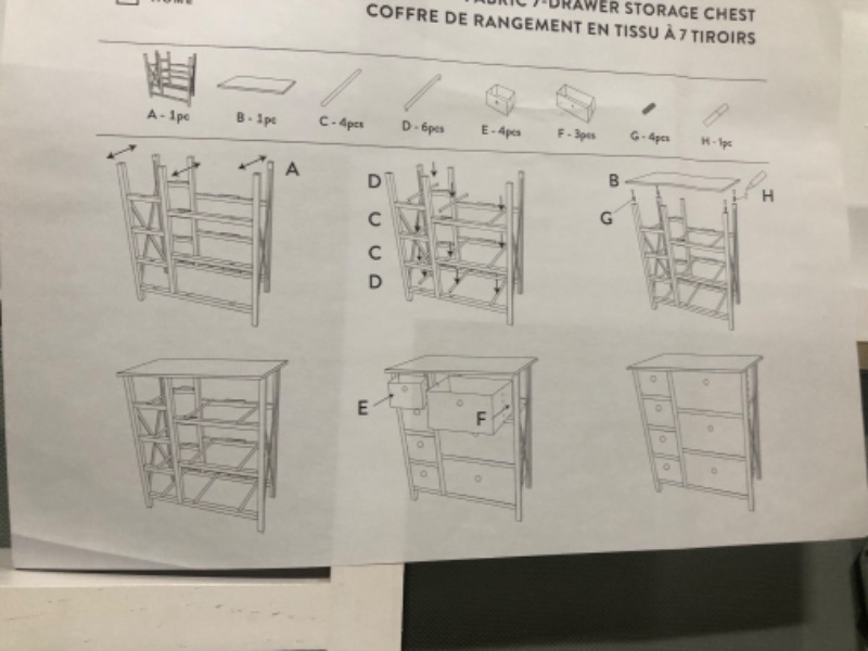 Photo 2 of **USED** DAMAGED* *Edenbrook 7 Drawer Storage Organizer - Organization and Storage - Room Organization