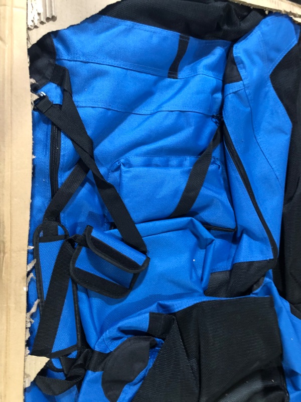 Photo 1 of AmazonBasics Premium Folding Portable Soft Pet Crate - 36‘, BLUE BLUE 36"