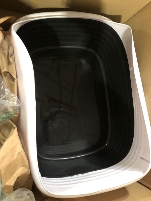 Photo 2 of Arm & Hammer Rimmed Wave Cat Litter Pan - Large Litter Box with Low Entry for Easy Access