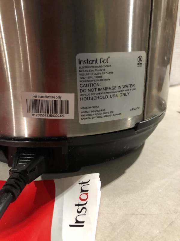 Photo 3 of *CHECK NOTES* Instant Pot Duo Plus 6 qt 9-in-1 Slow Cooker/Pressure Cooker