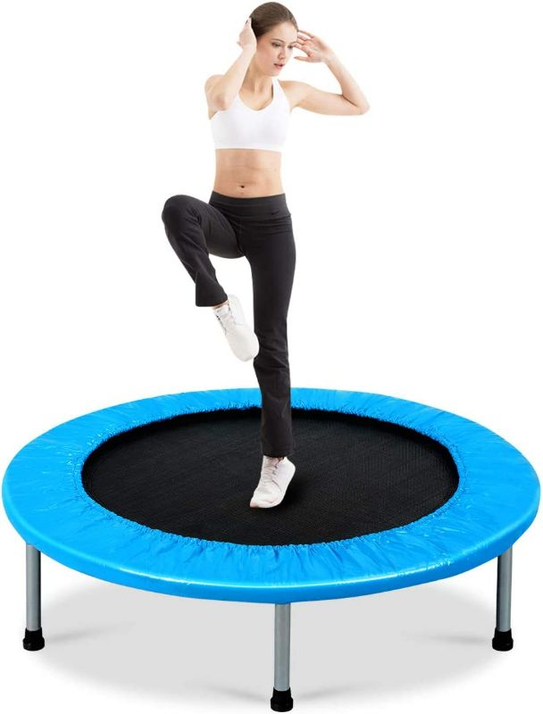 Photo 1 of 38 Inch Rebounder Trampoline, Foldable Mini Fitness 