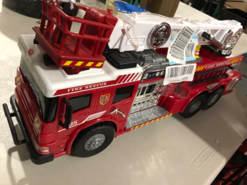 Photo 2 of ** SEE NOES** Dickie Toys - 24" Light and Sound RC Fire Truck with Working Pump Red