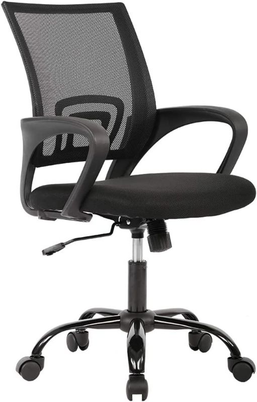 Photo 1 of Office Chair Ergonomic Cheap Desk Chair Mesh Computer Chair Lumbar Support Black
