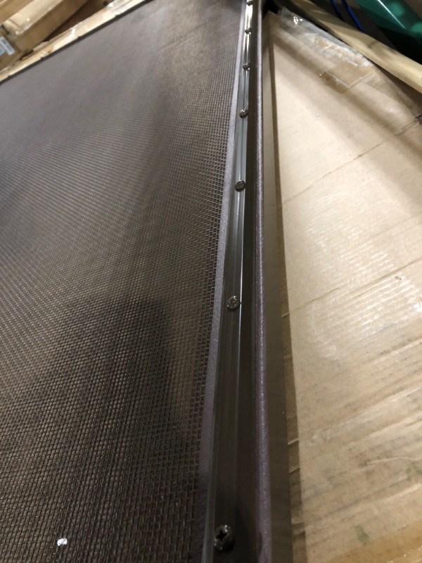 Photo 1 of *SEE NOTES* Life Saver Pool Fence, DIY Removable Mesh Safety Fence for Pools, Brown Gate 
