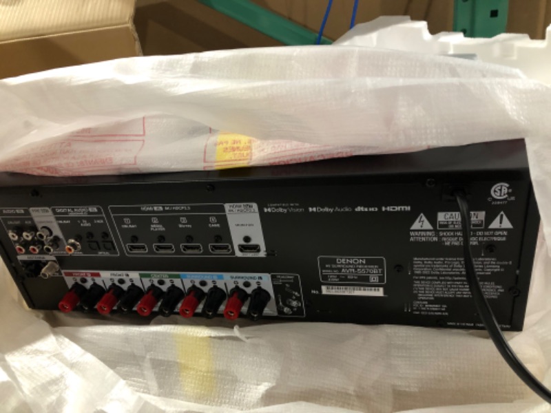 Photo 1 of Denon AVR-S570BT (2022 Model) 5.2 Channel AV Receiver - 8K HDMI Inputs, Supports eARC