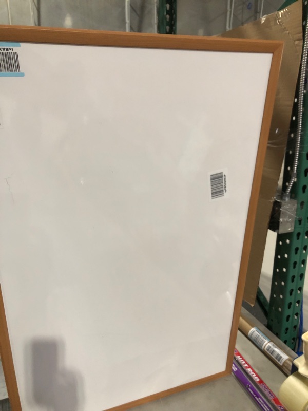 Photo 3 of ** SEE NOTES** Quartet Whiteboard, Non-Magnetic Dry Erase White Board, 3' x 2', Total Erase, Oak Frame (S573) Oak 3' x 2'