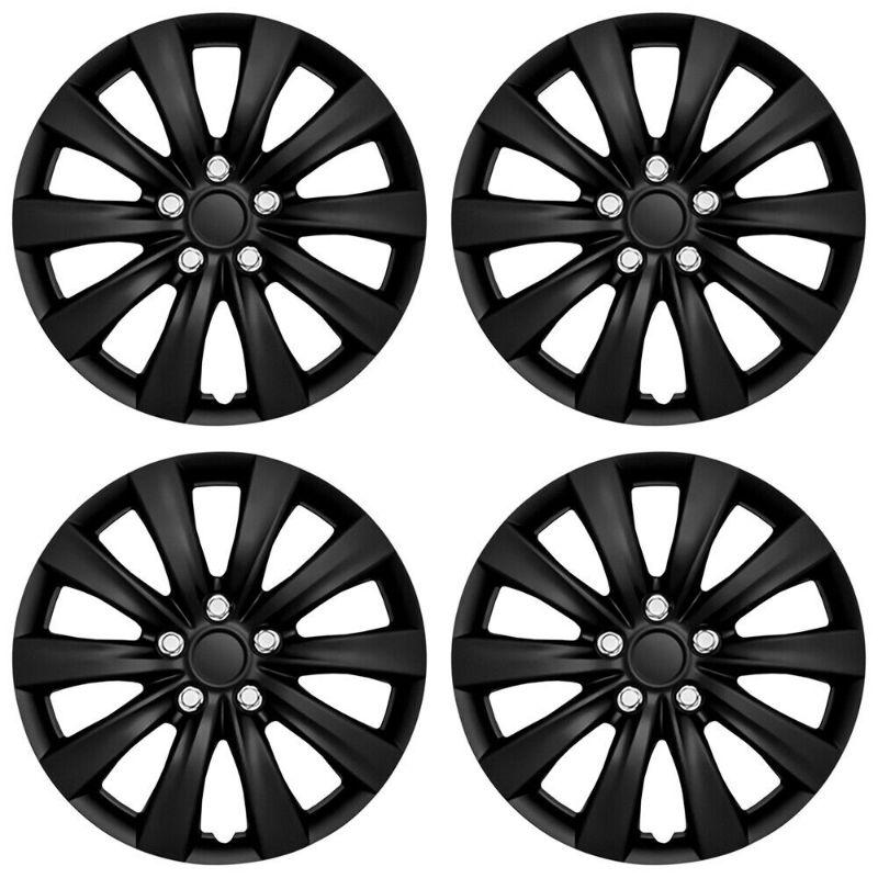 Photo 1 of CarXS  Style Hubcaps 16" Wheel Covers 4 Piece Set Black