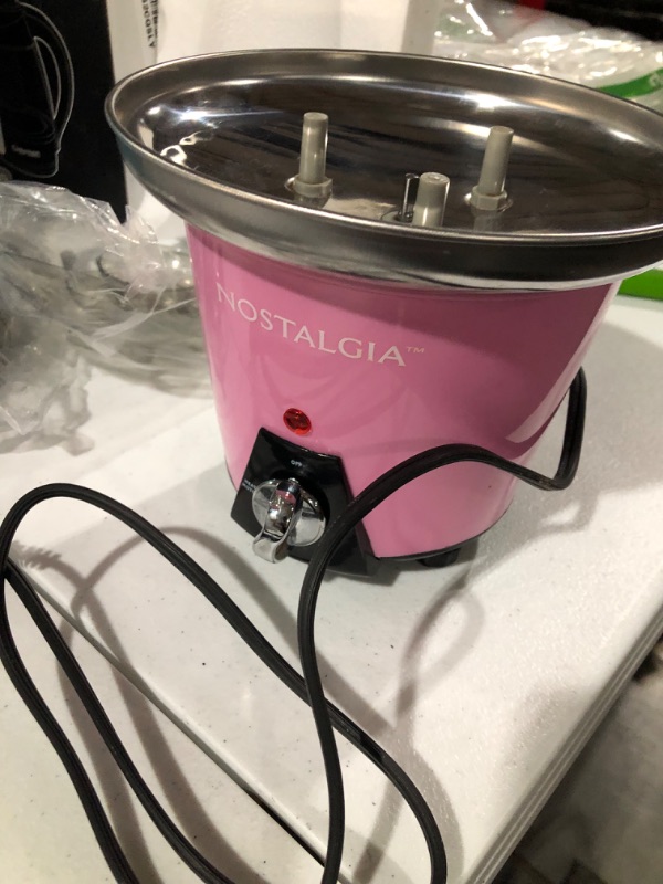 Photo 1 of **USED** Nostalgia Electric Chocolate Fondue Fountain, 24-Ounce, 3-Tier Set PINK