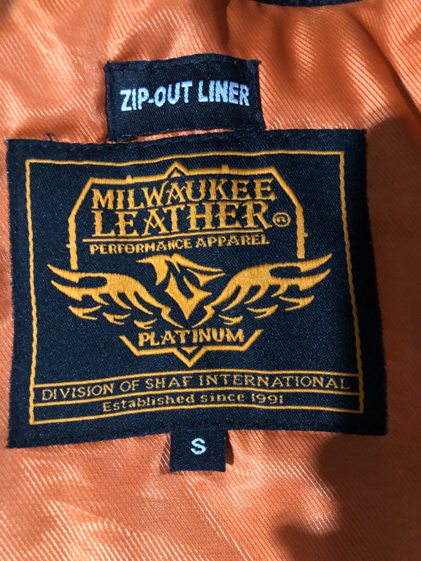 Photo 3 of **SMALL** Milwaukee Leather Women's Black 'Crinkled Arm' Lightweight Racer Jacket Black 