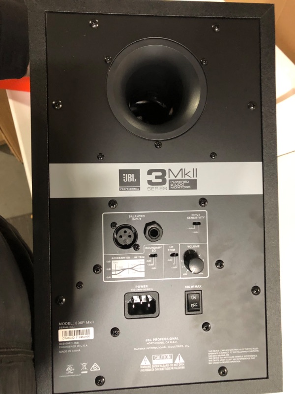 Photo 2 of JBL Professional 306P MkII Next-Generation 6-Inch 2-Way Powered Studio Monitor 6-Inch Speaker Single