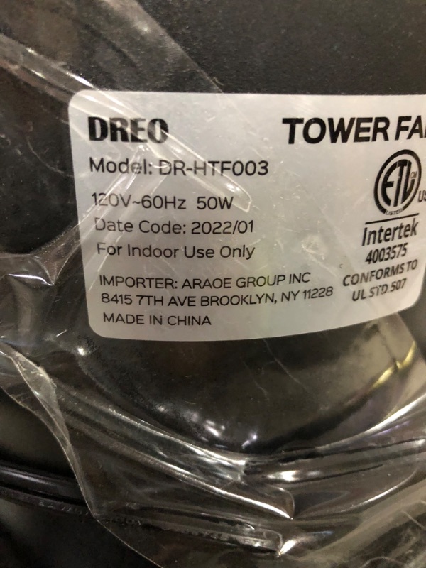 Photo 4 of **SEE NOTES**
Dreo Cruiser Pro Tower Fan 90° Oscillating Fans with Remote