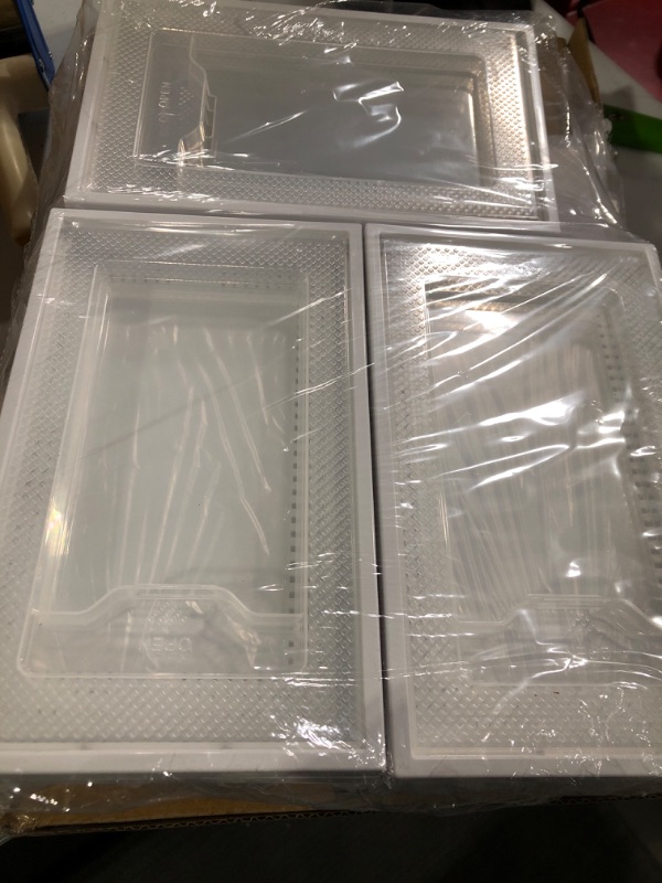 Photo 1 of 12 Pack Shoe Storage Box, Clear Plastic Stackable Shoe Organizer 