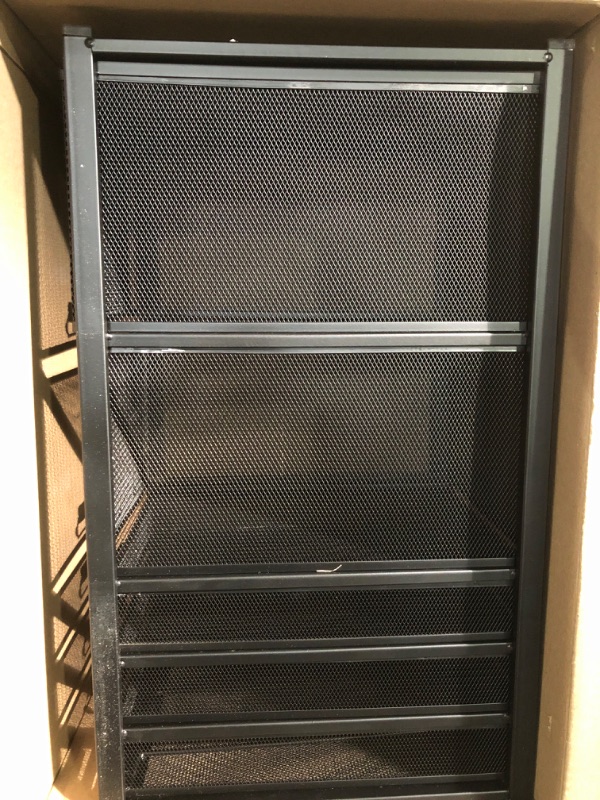 Photo 3 of  Rolling File Cabinet (BLACK MESH) & Mesh Desk Storage Organizer