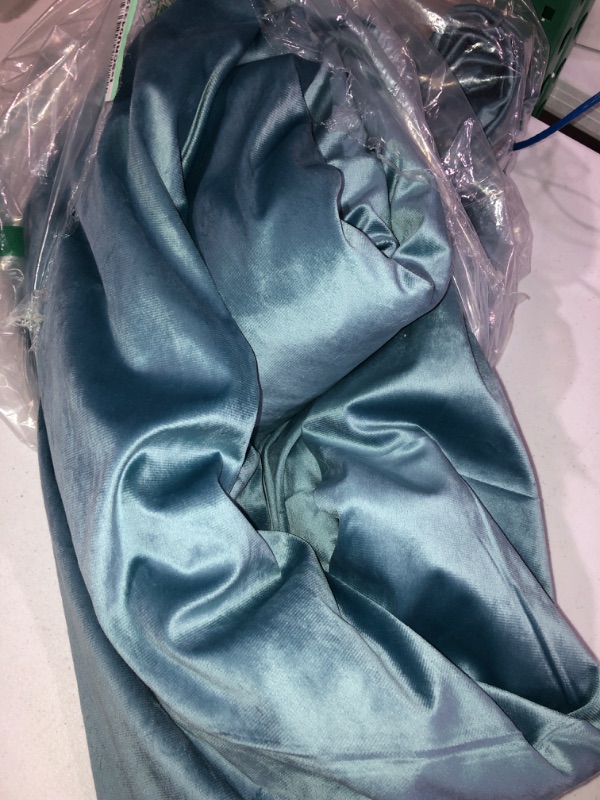 Photo 2 of  Velvet Duvet Cover Set King Size -  90" x 104" Blue Grey 