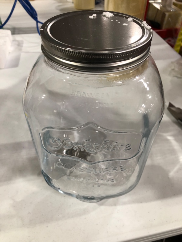 Photo 2 of  1 Gallon Glass Jar Beverage Dispenser with Leak Free Spigot