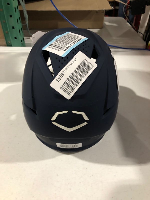 Photo 4 of EvoShield XVT Batting Helmet with Softball Facemask - Matte and Glossy Finishes Matte Large/X-Large Navy