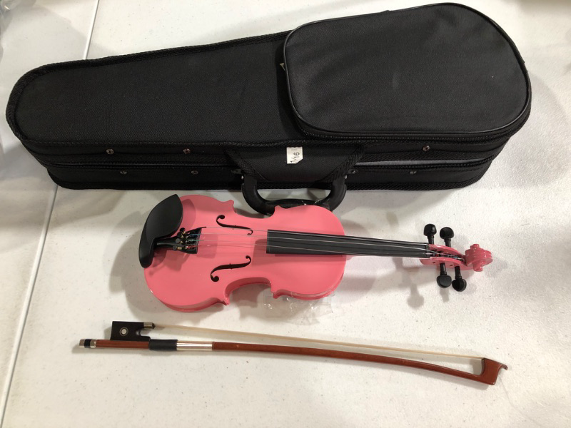 Photo 2 of **MISSING TUNNER AND WAX**
SKY Brand New Children's Violin 1/16 Size Pink Color 21 x 5 x 8 inches