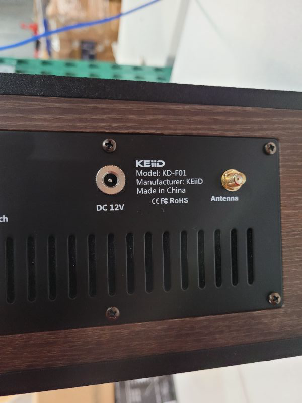 Photo 2 of KEiiD Retro CD Players for Home with Speakers Wooden Booombox Stereo System 18.03 x 10 x 7.4 inches