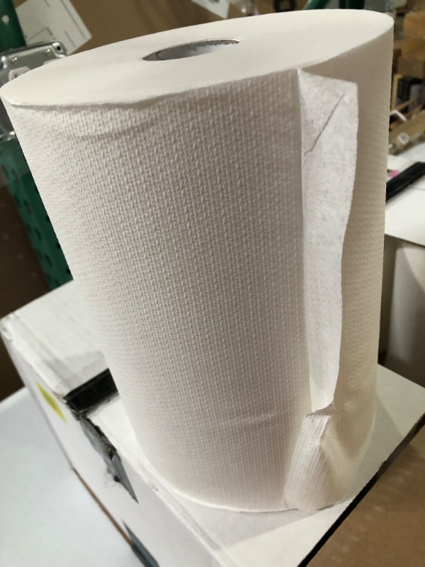 Photo 1 of High Capacity TAD Towel rolls, 10" Roll, White, 6 Rolls Premium Quality Fits Touchless Automatic roll Towel Dispenser