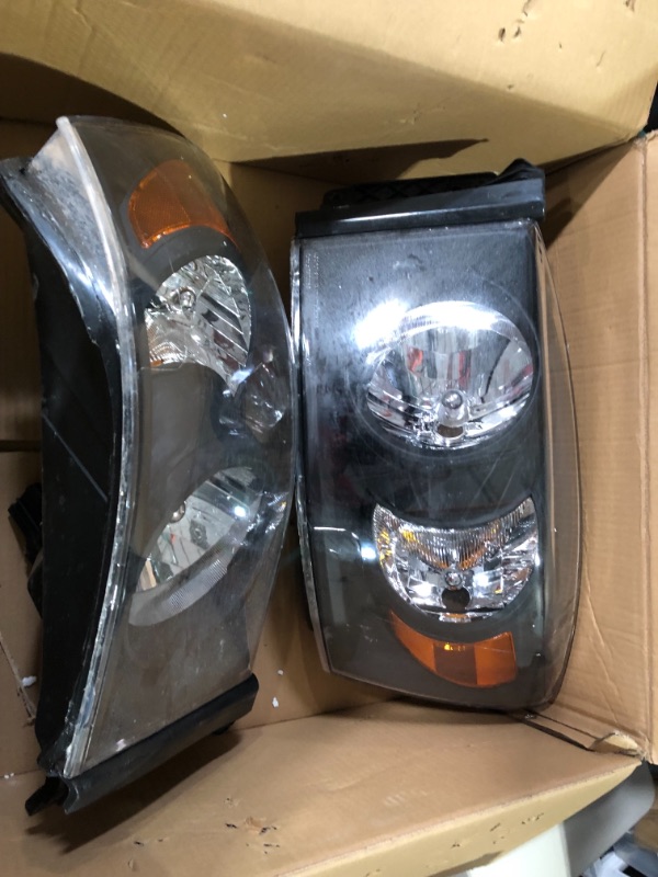 Photo 1 of DWVO Headlight Assembly Compatible with 06-08 Ram 1500 / 06-09 2500 3500 OE - Black/Amber/Clear
