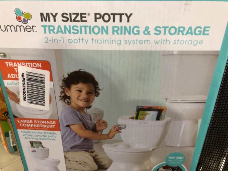 Photo 2 of  My Size Potty with Transition Ring & Storage, White – Realistic Potty Training Toilet