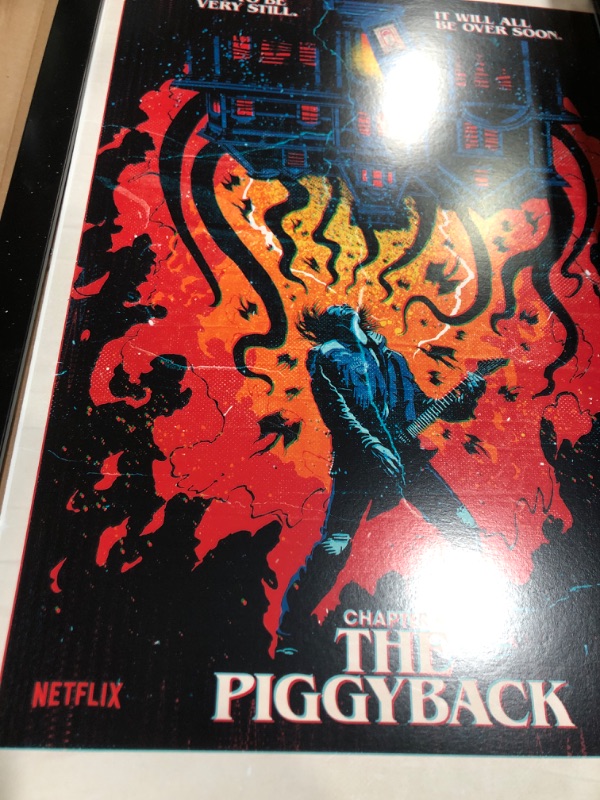 Photo 2 of  Stranger Things: Season 4 - The Piggyback Wall Poster, 14.725" x 22.375", Black Framed