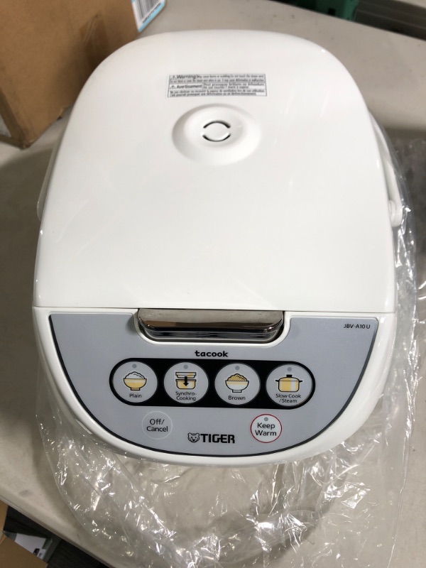 Photo 4 of  5.5-Cup Micom Rice Cooker with Food  Steamer - White