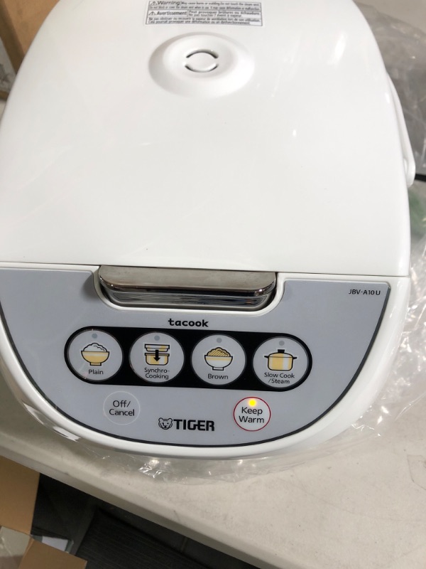 Photo 5 of  5.5-Cup Micom Rice Cooker with Food  Steamer - White