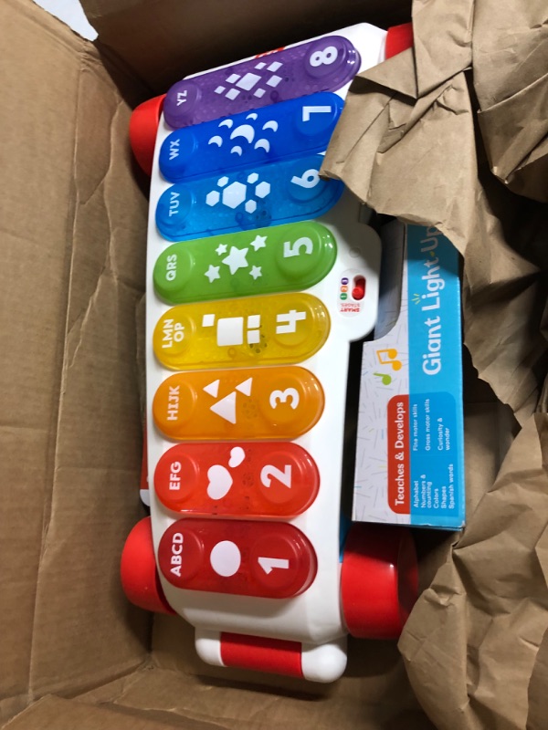 Photo 2 of *NEW* Fisher-Price Giant Light-Up Xylophone, Pretend Musical Instrument Electronic Pull Toy 