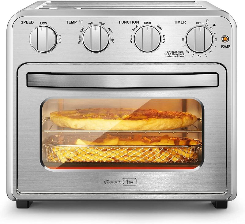 Photo 1 of *BRAND NEW* Geek Chef Air Fryer Countertop Convection Oven, 4 Slice Toaster Air Fryer Oven Warm