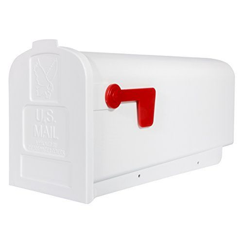 Photo 1 of *BRAND NEW* Gibraltar Mailboxes Parsons Medium Capacity Rust-Proof Plastic White, Post-Mount Mailbox, PL10W0201
