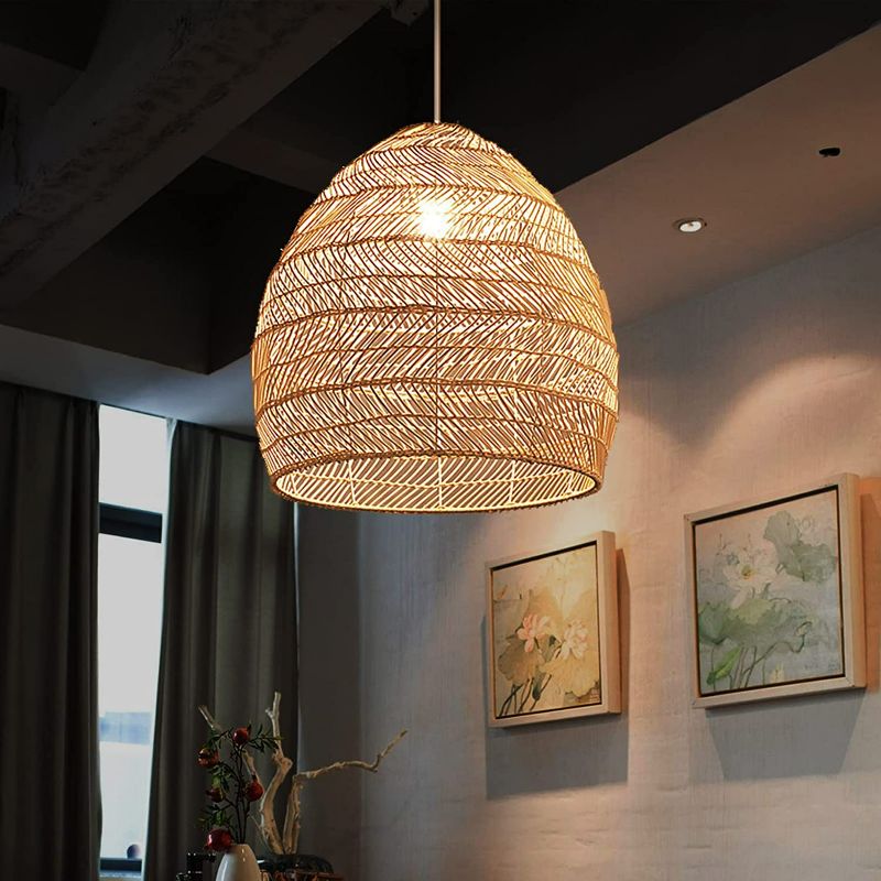 Photo 1 of **BRAND NEW** Arturesthome Rattan Woven Pendant Light Shades, Kitchen Island Ceiling Lights, Handmade Hanging Lamp Crafts Lampshade Natural Rattan