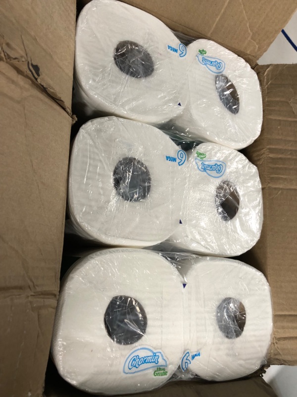 Photo 2 of Charmin Ultra Gentle Toilet Paper, 6 Mega Rolls = 24 Regular Rolls