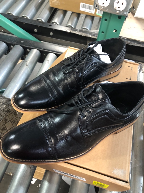 Photo 2 of STACY ADAMS Men's Dickinson Cap-Toe Lace-up Oxford 9.5 Black