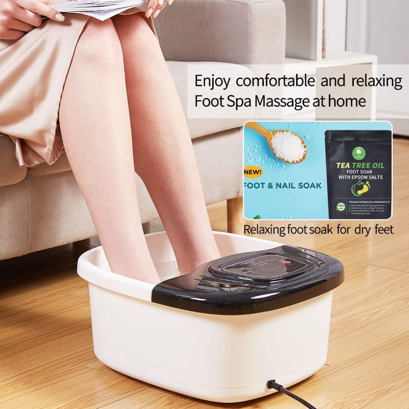 Photo 1 of [Working] Foot Spa Bath Massager with Heat, Epsom Salt,Bubbles, Vibration