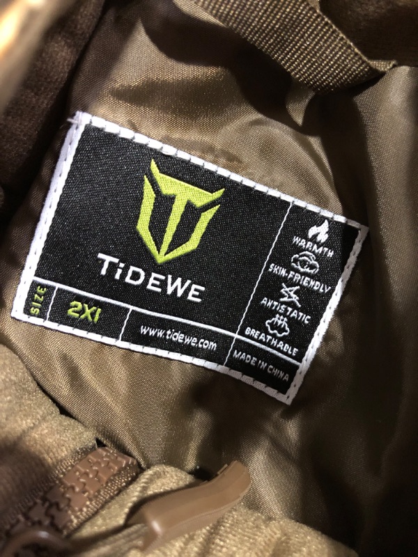 Photo 3 of TIDEWE Heated Jacket for Men with Battery Pack (Black, Camo, Size 2XL)
