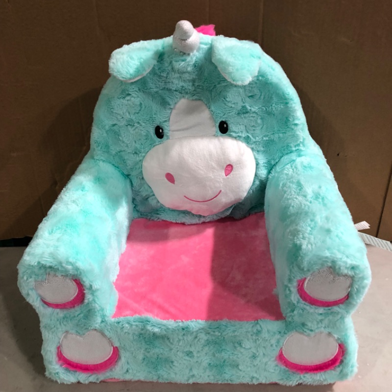 Photo 2 of Animal Adventure | Sweet Seats | Teal Unicorn | Soft Plush Children's Chair