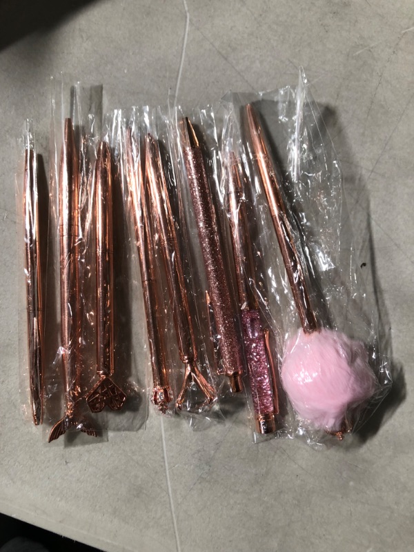 Photo 2 of Airevesket 8 PCS Rose Gold Ballpoint Pen Set