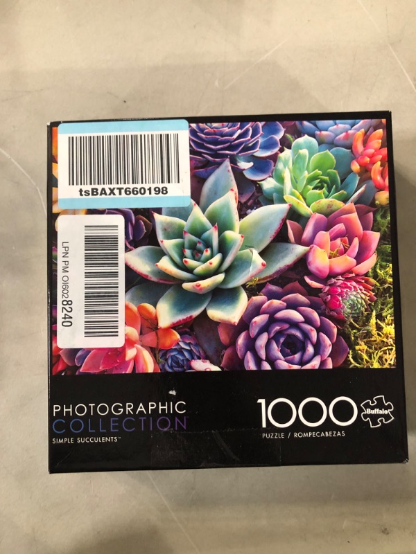 Photo 2 of Buffalo Games 1000 Piece Jigsaw Puzzle Simple Succulent + Hummingbird Garden