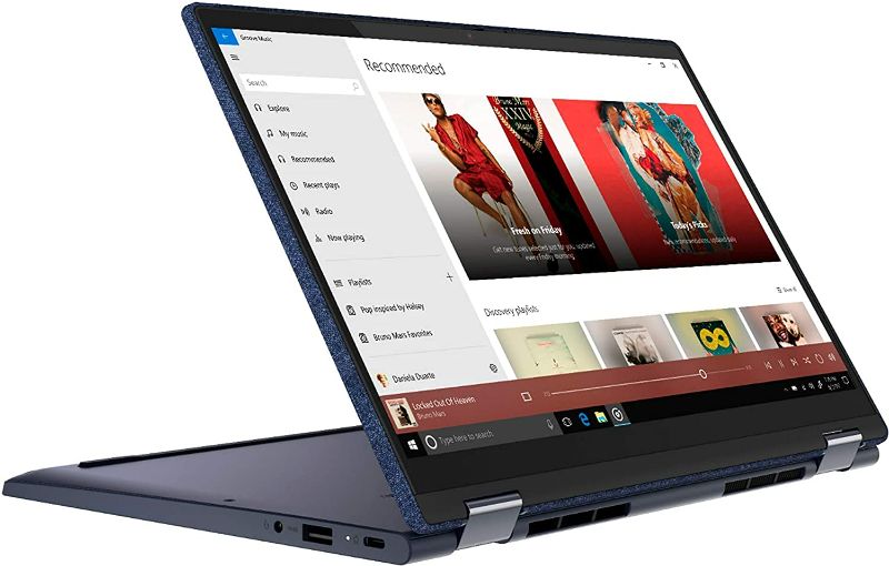 Photo 1 of Lenovo Yoga 6 13 2-in-1 13.3" Touch Screen Laptop - AMD Ryzen 5 - 8GB Memory - 256GB SSD - Abyss Blue with Fabric Cover