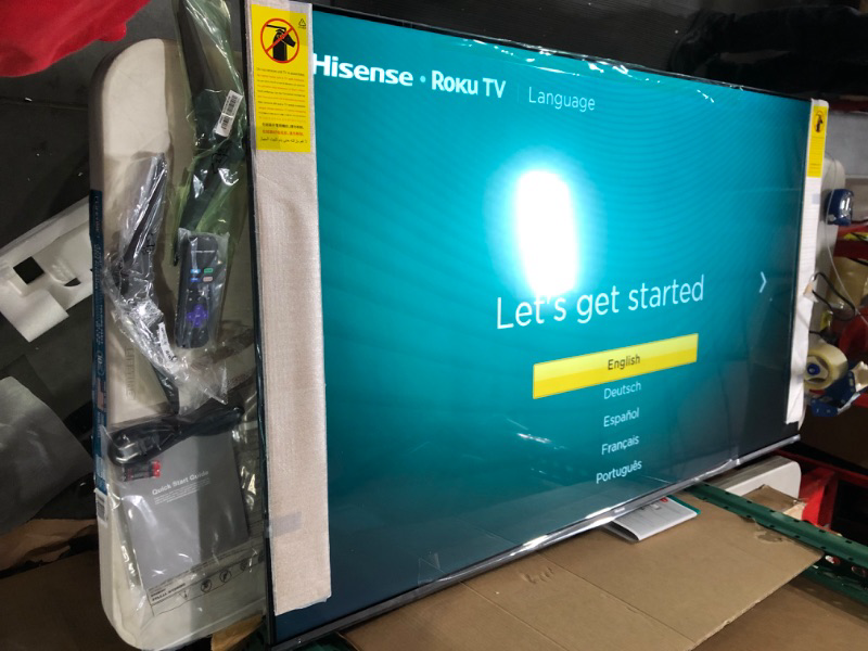 Photo 2 of 65R6G 65" R6 Series 4K UHN Hisense ROKU Smart TV 57.2 by 35.3 by 11.5 inches