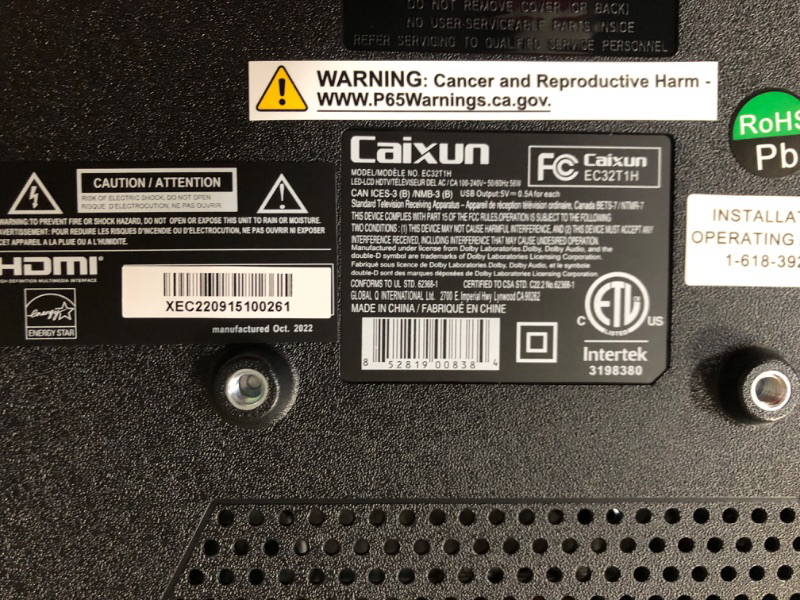 Photo 1 of Caixun 32 IN HD 720P LED TV