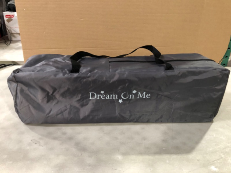 Photo 2 of Dream On Me Nest Portable Play Yard With Carry Bag And Shoulder Strap, Grey