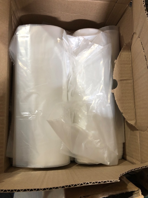 Photo 2 of AmazonCommercial 65 Gallon Trash Bags 50" x 60" - 1.5 MIL Clear Commercial Garbage Bags - 50 Count 50 count Clear 1.5 MIL