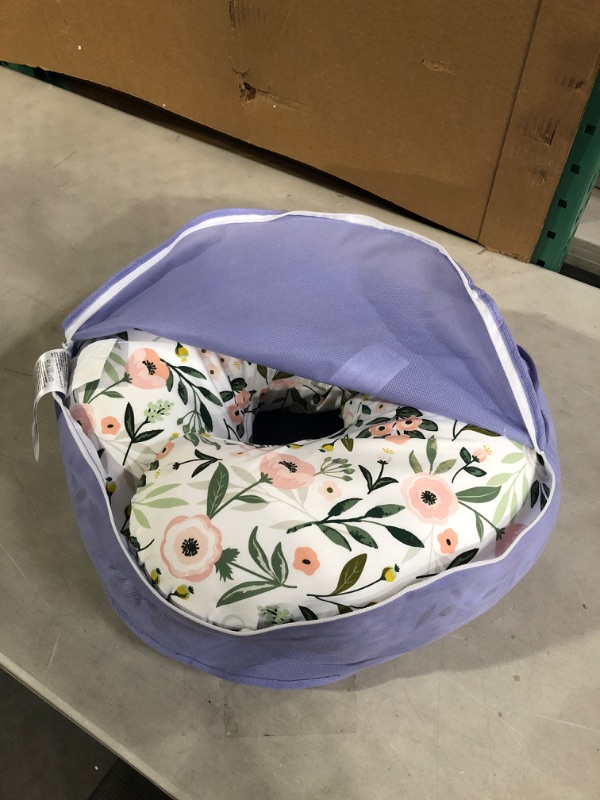 Photo 2 of Boppy Nursing Pillow and Positioner—Original | Pink Garden Flowers | 20x16x5.5 Inch (Pack of 1)