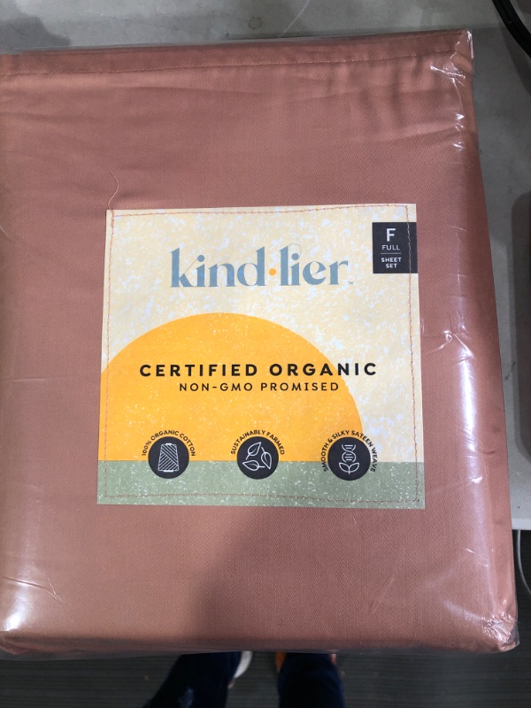 Photo 2 of 100% Organic Cotton Solid Sheet Set - Kindlier