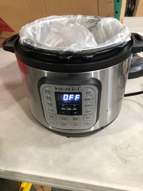Photo 4 of ***SEE NOTES****Instant Pot Duo 7-in-1 Electric Pressure Cooker, Stainless Steel, 8 Quart 8QT Duo